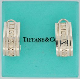 Tiffany & Co. Sliver  Atlas Hoop Earrings