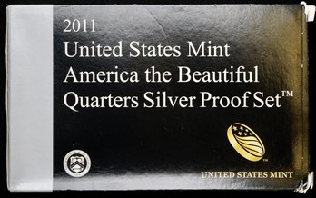 2011 US Mint Silver Proof America The Beautiful Quarters Set