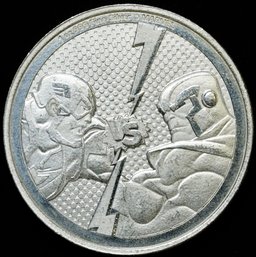 2025 Niue 1 Oz Silver $2 Marvel Captain America Vs Thanos BU