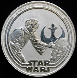 2025 Niue 1 Oz Silver $2 Star Wars: Princess Leia Bullion Coin