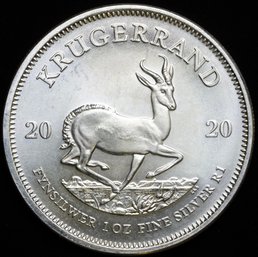 2020 South Africa 1 Oz .999 Silver Krugerrand