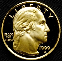 1999-W Gold Proof $5  Commem George Washington