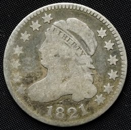 1821 Capped Bust Dime ( Large Date)