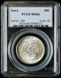 1946 Iowa Centennial Silver Half Dollar