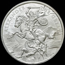 1 Oz .999 Fine Silver Round From The Legendary Warriors Series Minted By SilverTowne