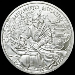 1 Oz .999 Fine Silver Round From The Legendary Warriors Series Minted By SilverTowne