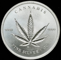2024 Republic Of Chad Cannabis 1 Oz Silver Coin BU