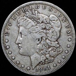 1891-O Morgan Silver Dollar