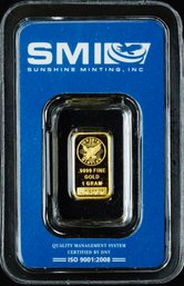 1 Gram Gold Bar - Sunshine Minting (In TEP Packaging)