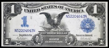 Crisp Uncirculated 1899 $1.00 Silver Certificate Black Eagle Ch (Fr#232)