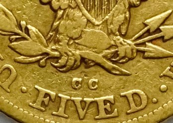 Rare 1880-CC U.S. Liberty Head $5 Gold Half Eagle — Low Mintage Carson City Mint