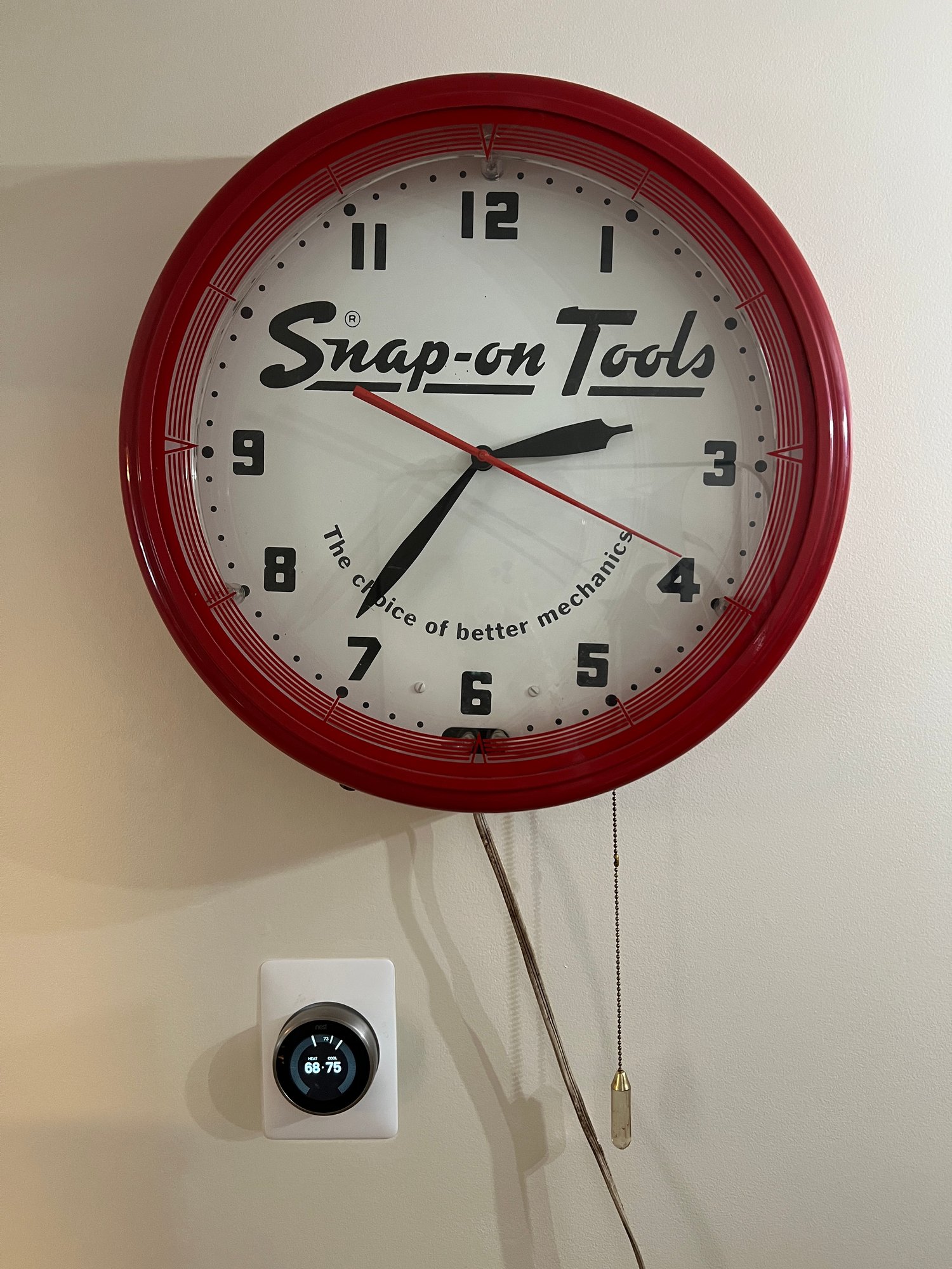 Snap-On Neon Clock (LV35) #9475 | Auctionninja.com