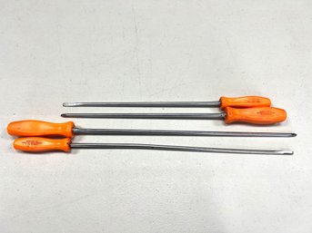 Four Extra Long Snap-On Screwdrivers (8)