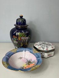 Jar, Covered Box And Bowl (DR42)