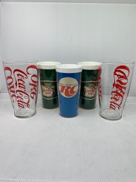 Vintage Advertising Dinking Glasses (K5)