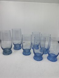 Libbey Blue Swirl Glassware (K6)