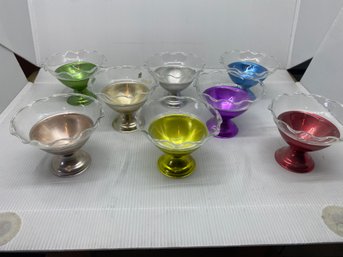 Set Of 8 Kromex Sherbets (K16)