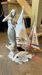 Mermaid And Sailboat Ocean Decor (20)