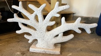 Large Coral Sculpture Plaster Like Material (29)