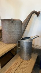Metal Watering Can And Oil Can (62)