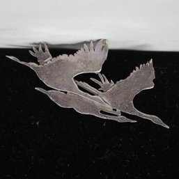 Sterling Silver Goose Pin (J82)