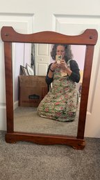 Vintage Maple Mirror (184)
