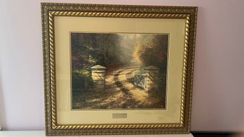 Framed Thomas Kincade Autumn Gate