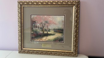 Thomas Kincade Morning Dogwood Nicely Framed (196)