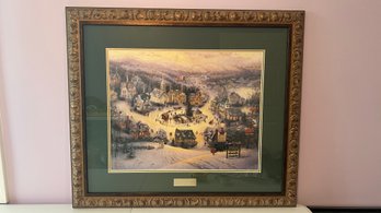 Framed Thomas Kincade St. Nicholas Circle (198)