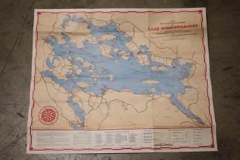 1953 Lake Winnipesaukee Navigation Map (JD90)