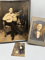 Antique Photographs H. Skames Music Teacher Lowell, MA (kR9)