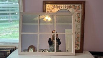 Pair Of Different Styled Wall Mirrors (211)