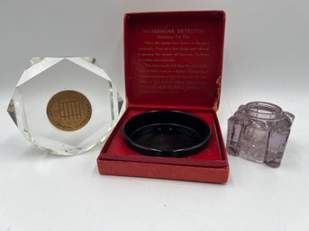 Vintage Award, Watermark Kit And Inkwell (J12)