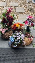 Faux Flower Arrangements Wall Baskets And Vases (286)
