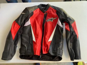 AlpineStars Leather Motorcycle Jacket (OS7)