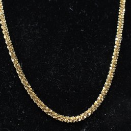 12.3g Gold Tone Sterling Silver Necklace (8)