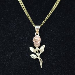 14K Gold Necklace And Pendant 8.1 Grams (507)