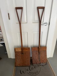 Two Antique Wooden Shovels (102)