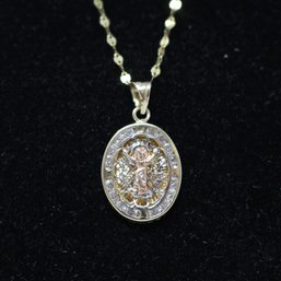 14K Gold Necklace And Pendant 1.8 Grams (510)