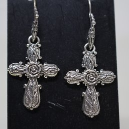 Sterling Silver Cross Earrings (23)