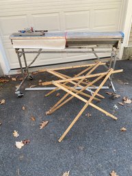 Commercial Pasting Machine And Two Drying Stands