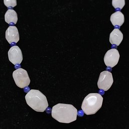 Jay King Pink And Blue Stone Necklace With Sterling Clasp (31)