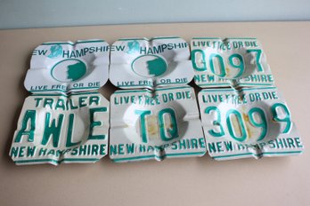 Six Handmade NH Ashtrays (132)