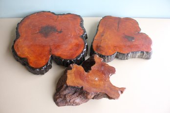 Three Pieces Live Edge Wood (134)