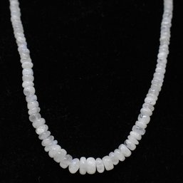 Moonstone Necklace With Sterling Silver Clasp (37)