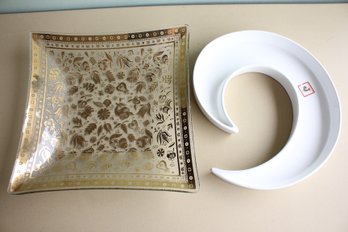 Georges Briard Dish And White Plate (151)