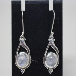 Sterling Silver Rainbow Moonstone Earrings (49)
