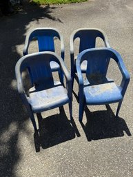 Four Plastic Children's Chairs (142)