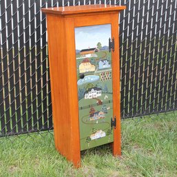 Signed Hand Painted Cabinet (164)