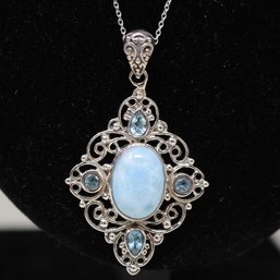 Sterling Silver Necklace And Pendant (64)